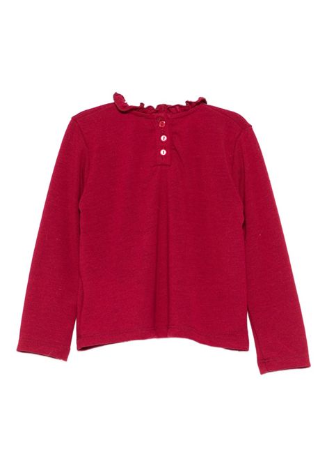 T-shirt con colletto arricciato U+E' BY MISS GRANT | UE1972BORDEAUX